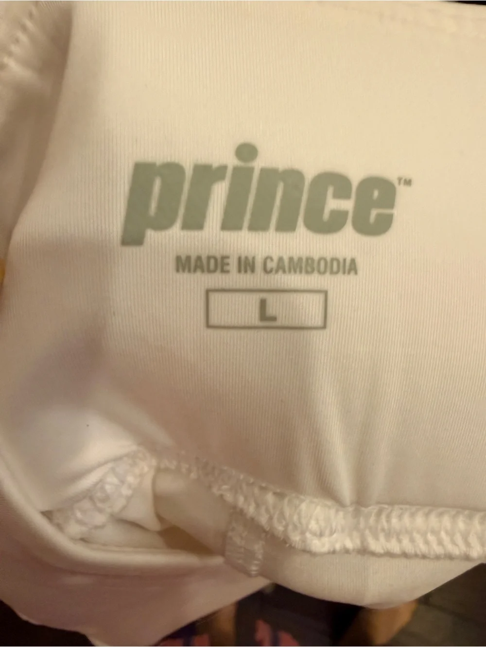 Prince Women's White Pleated Athletic Tennis Prep Pickleball Skort sz L
